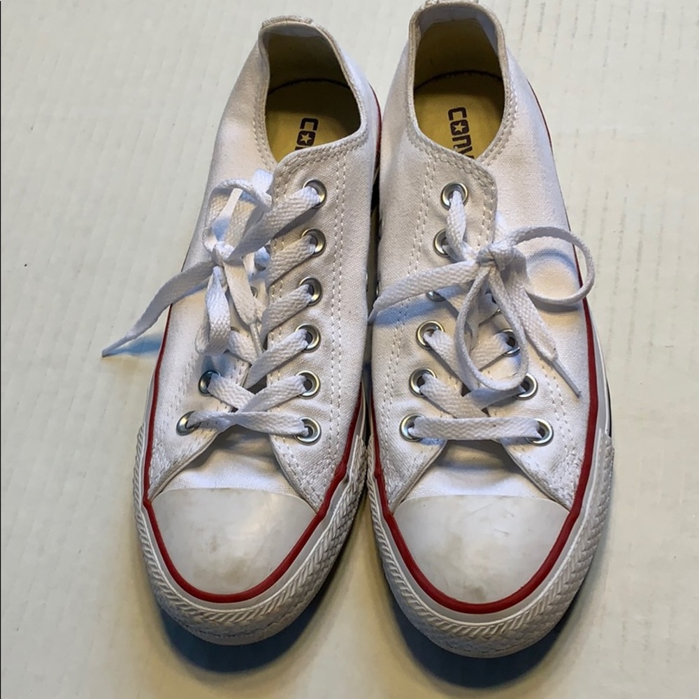 White Converse sneakers